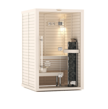 САУНА В СБОРЕ SAWO 1414RS-CS-G (1,4М Х 1,4М, ЕЛЬ, ПОЛНОСТЬЮ СТЕКЛЯННАЯ СТЕНА, ДИЗАЙН CLASSIC, ПРАВАЯ) (рис.2)